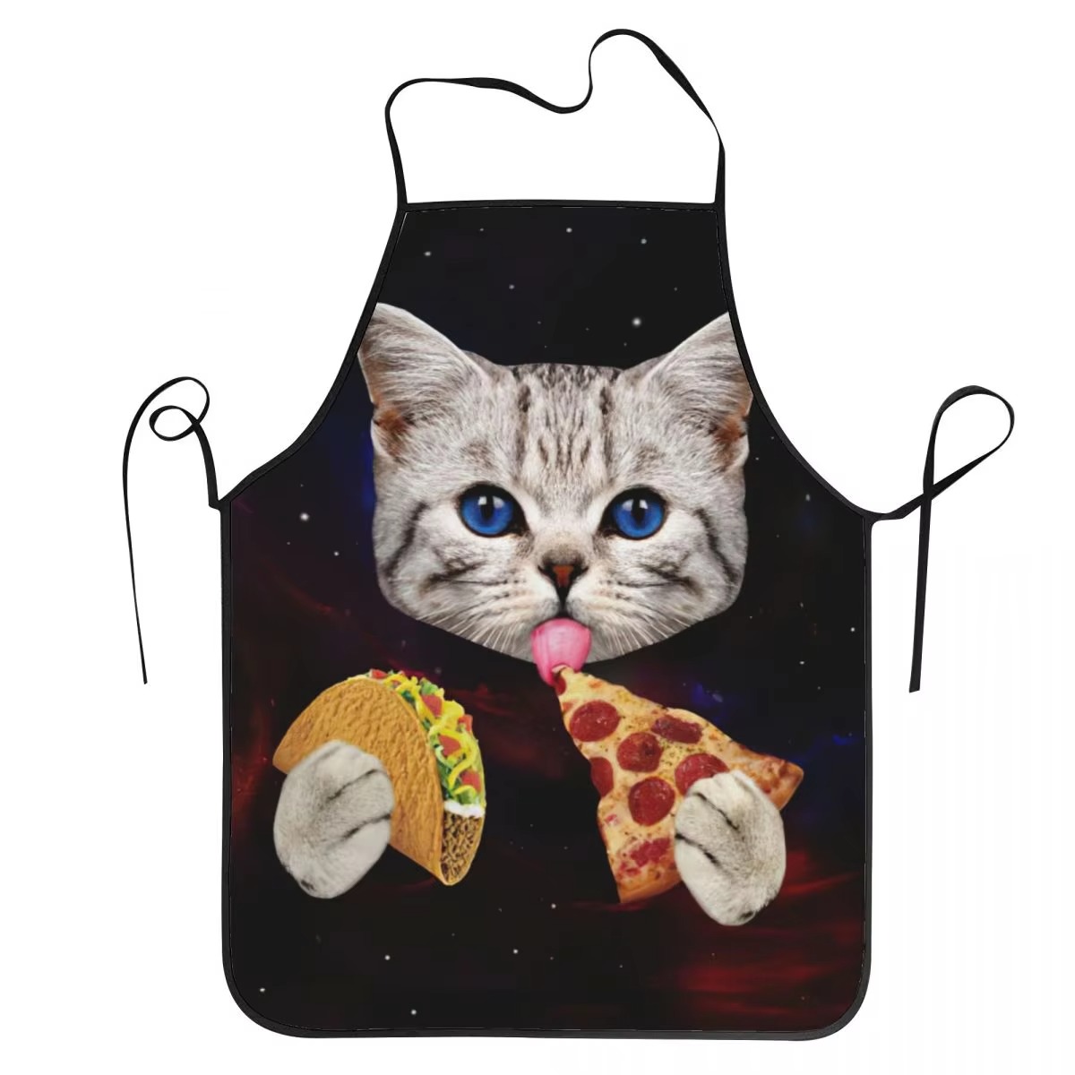 1PC Unisex Space Pizza Cat ผ้า - Home Cooking For Cats บทวิจารณ์และราคา