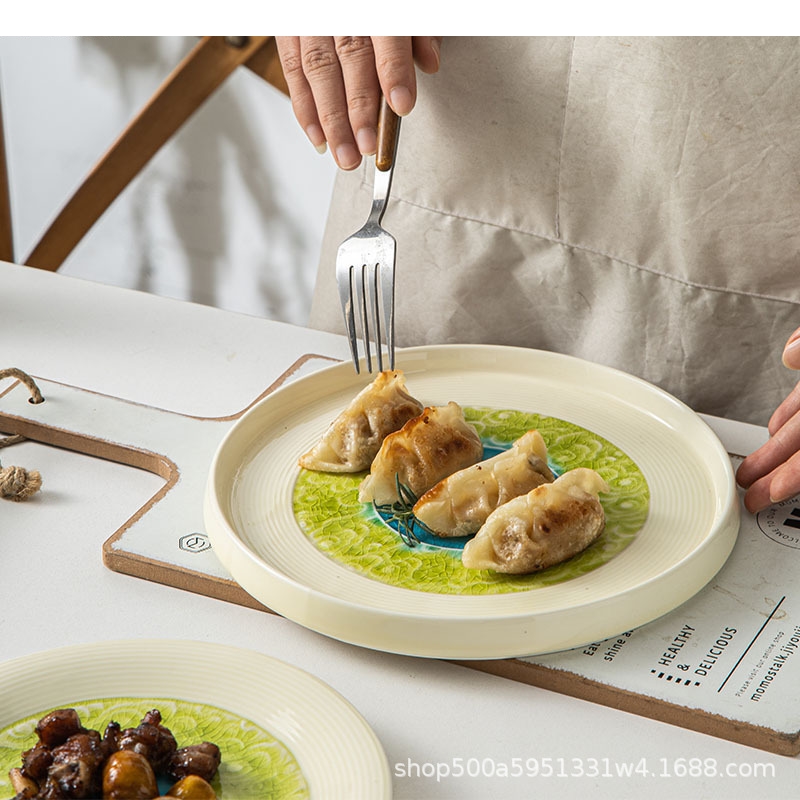 เซรามิคทําอาหารจานร้านอาหารวงก - Home Cooking Steak บทวิจารณ์และราคา