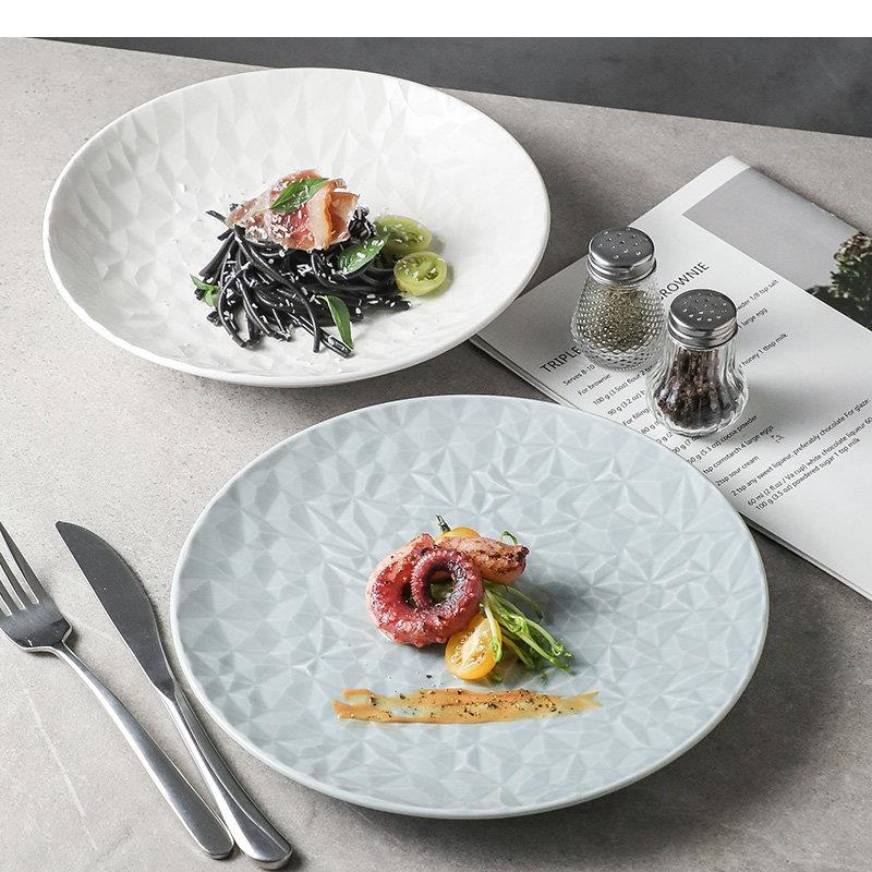 จานเซรามิกทรงกลมเรียบง่ายสำหรั - Home Cooking Steak บทวิจารณ์และราคา