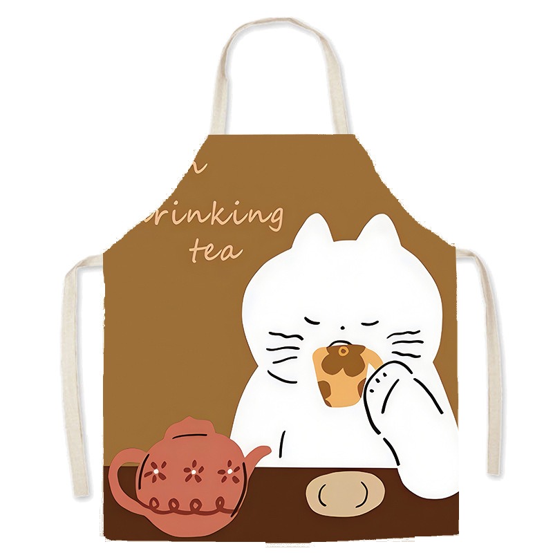 ผ้ากันเปื้อนลายแมวขาวน่ารัก สำ - Home Cooking For Cats บทวิจารณ์และราคา