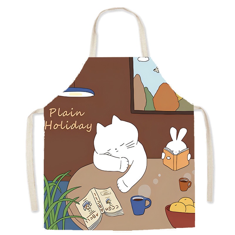 ผ้ากันเปื้อนลายแมวขาวน่ารัก สำ - Home Cooking For Cats บทวิจารณ์และราคา