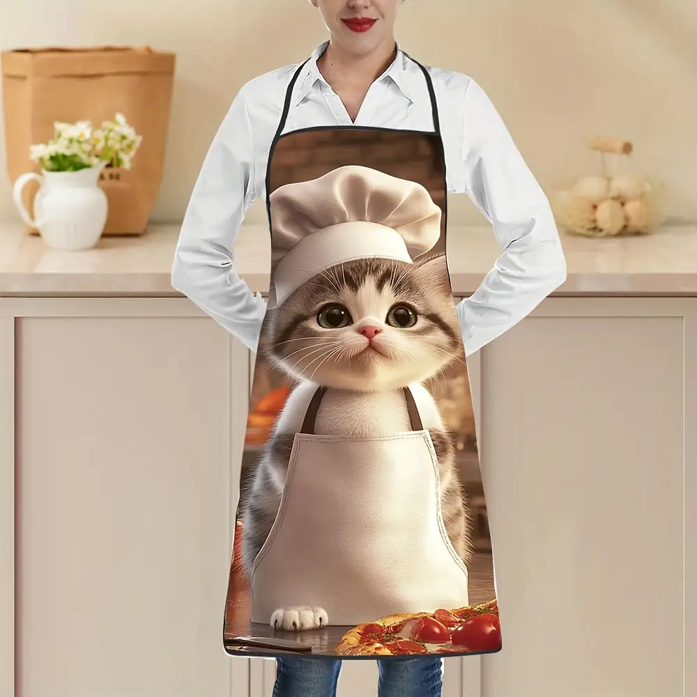 ผ้ากันเปื้อนครัวแบบยูนิเซ็กส์  - Home Cooking For Cats บทวิจารณ์และราคา