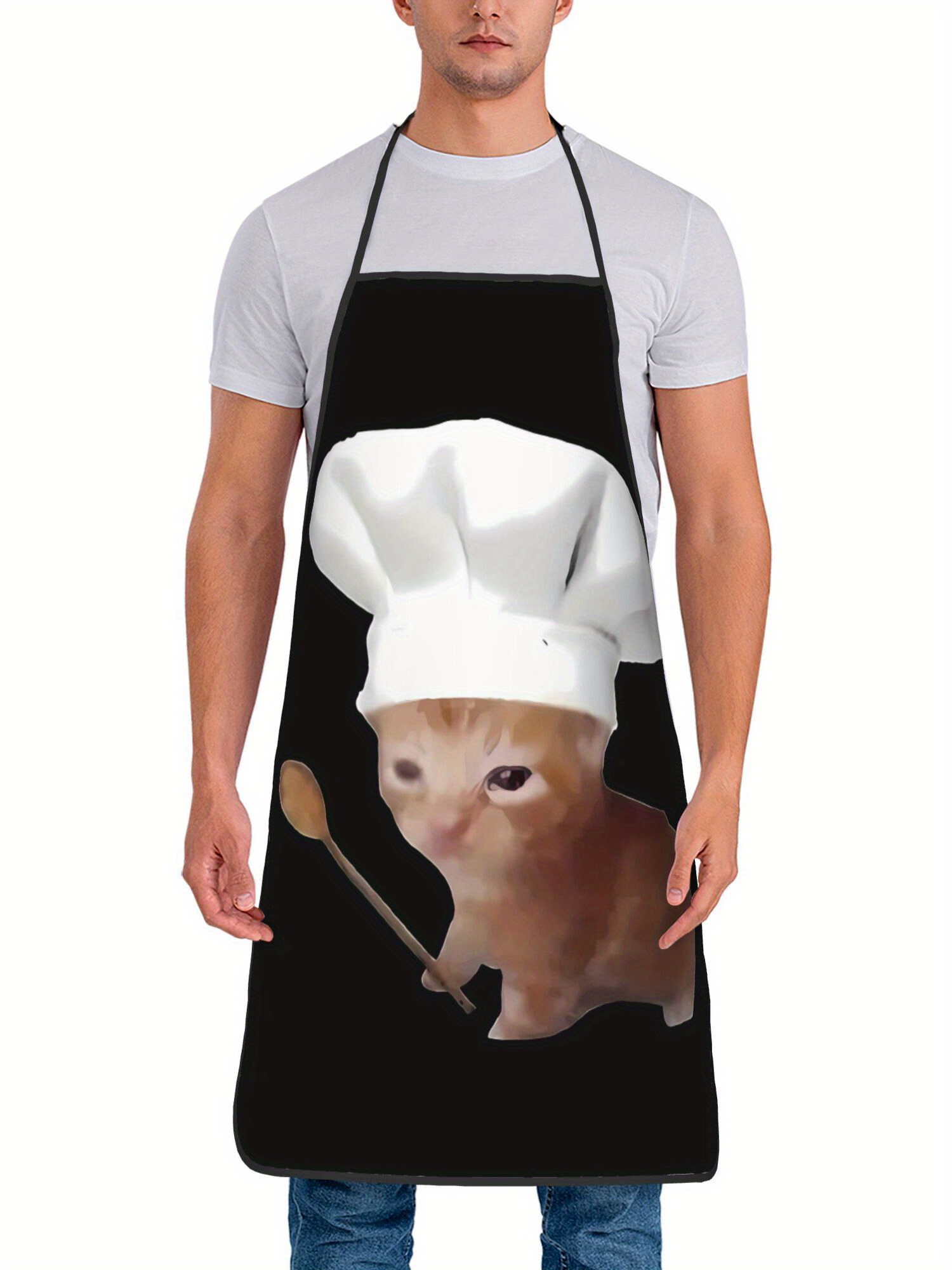 ผ้ากันเปื้อนเชฟตลกๆ ลายแมวร้อง - Home Cooking For Cats บทวิจารณ์และราคา