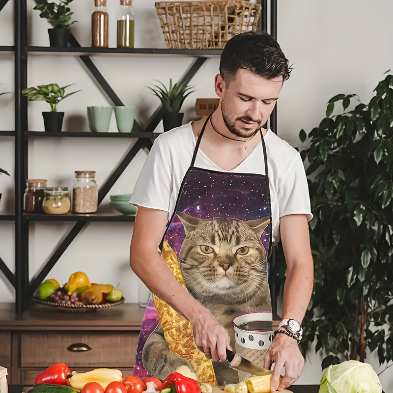 ผ้ากันเปื้อนลายแมวแท็บบี้ถือเบ - Home Cooking For Cats บทวิจารณ์และราคา