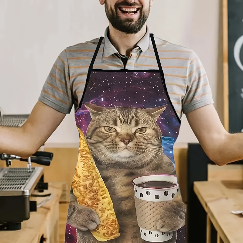 ผ้ากันเปื้อนลายแมวแท็บบี้ถือเบ - Home Cooking For Cats บทวิจารณ์และราคา