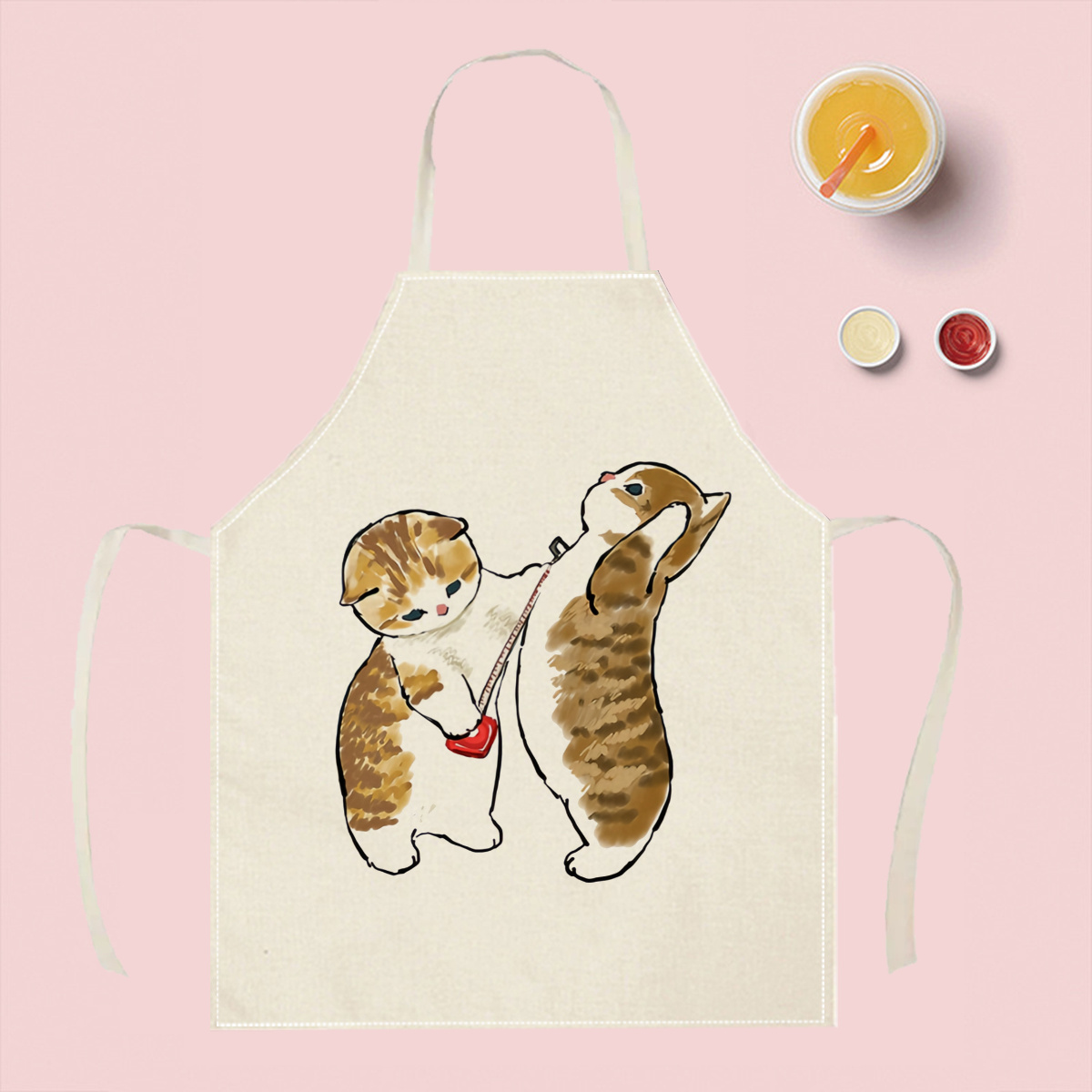 ผ้ากันเปื้อนลายแมวน่ารัก 1 ชิ้ - Home Cooking For Cats บทวิจารณ์และราคา