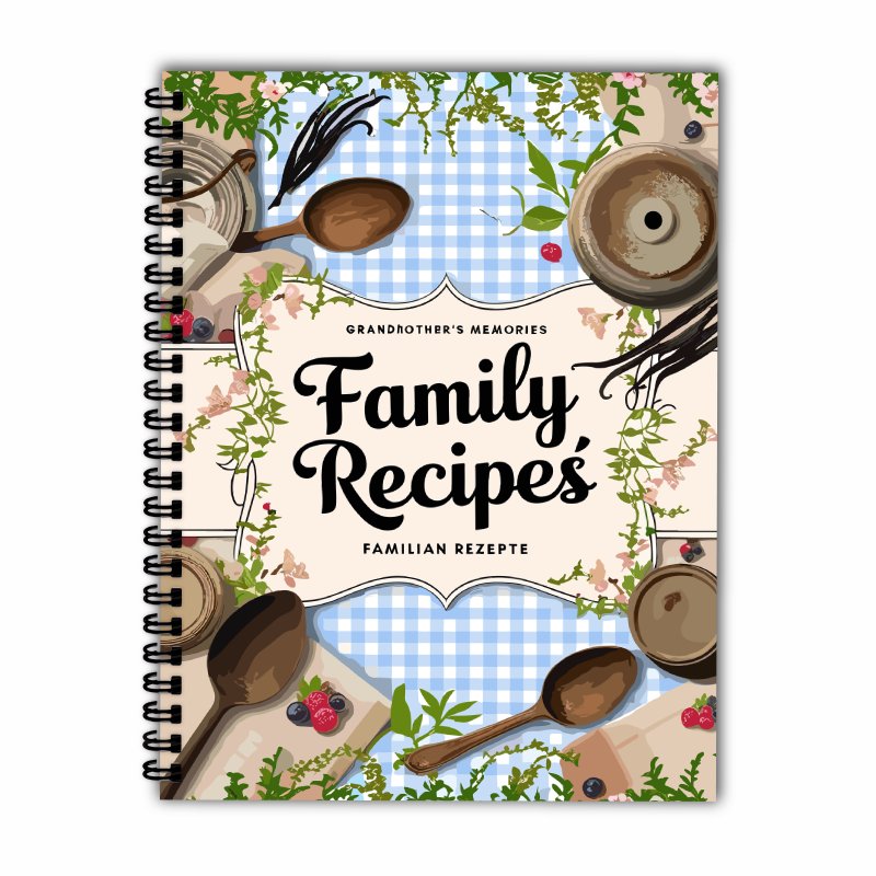 สมุดสูตรอาหาร A5, ลายตารางสีน้ - Home Cooking Recipe บทวิจารณ์และราคา