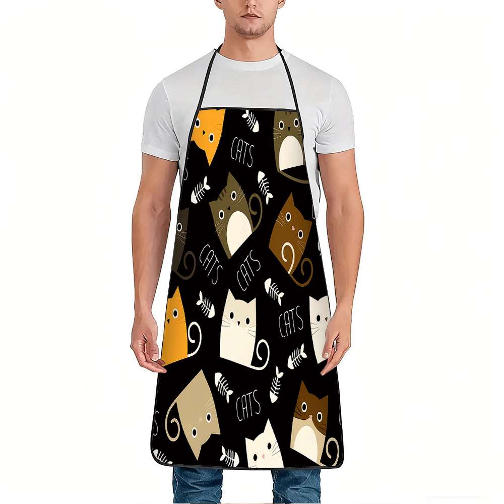 ผ้ากันเปื้อนลายการ์ตูนแสนสนุก  - Home Cooking For Cats บทวิจารณ์และราคา
